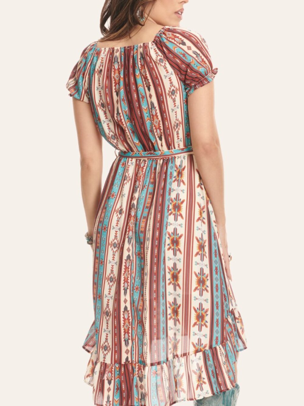 Cowgirl Legend Aztec Dress side Medium